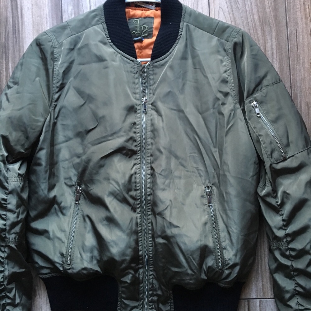 a bomber jacket